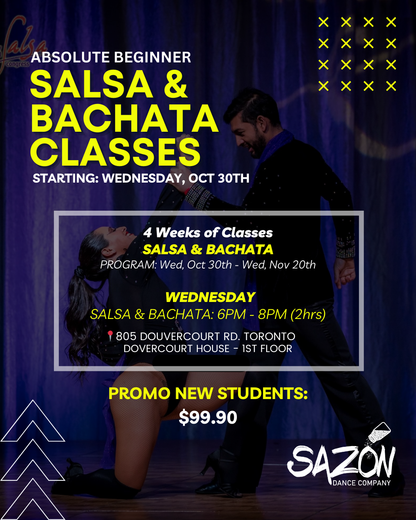 ABSOLUTE BEGINNER CLASSES | 4-WEEKS PROGRAM | TORONTO | OCT / NOV 2024