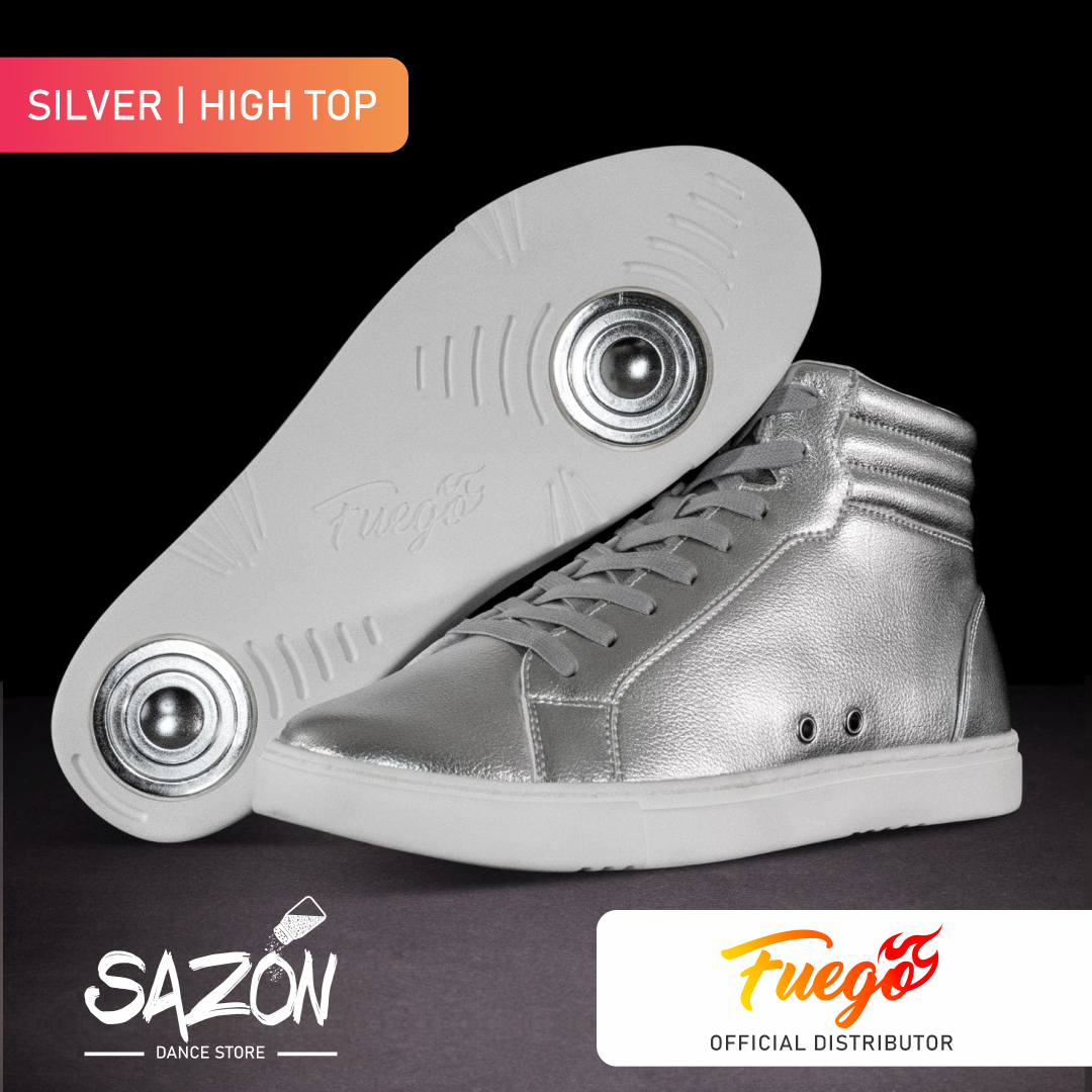 Silver High Top | Fuego Shoes