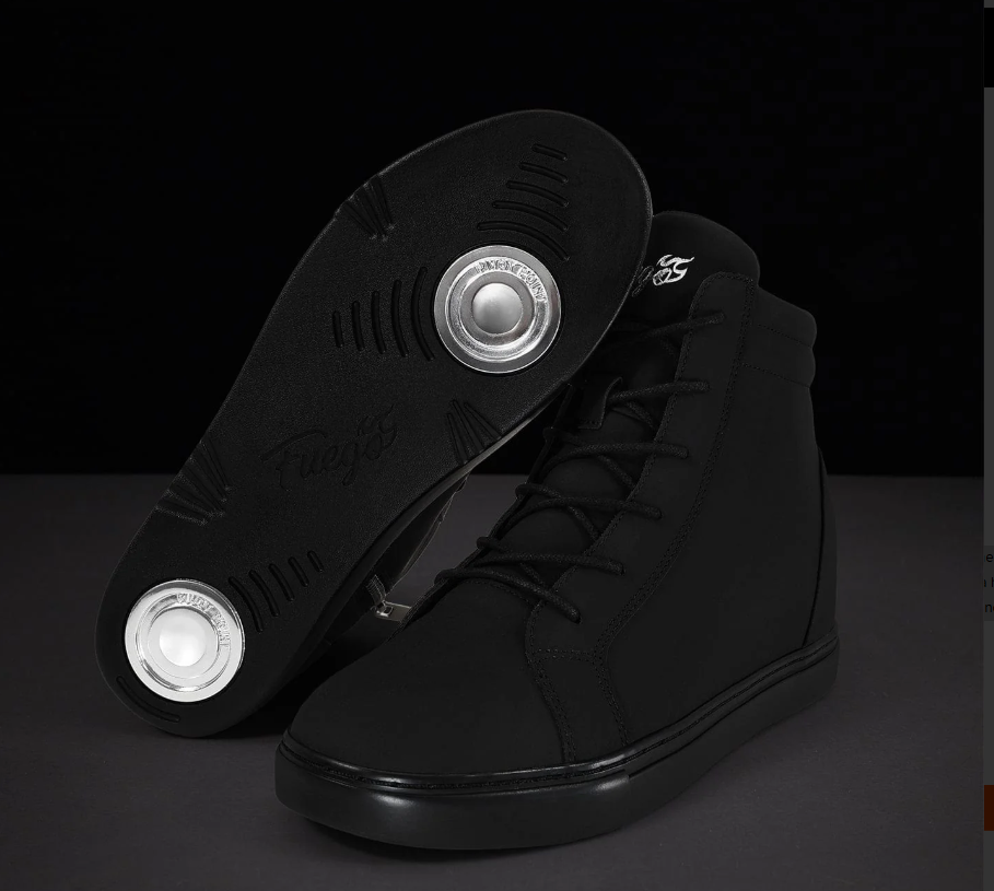 All Black Wedge | Fuego Shoes