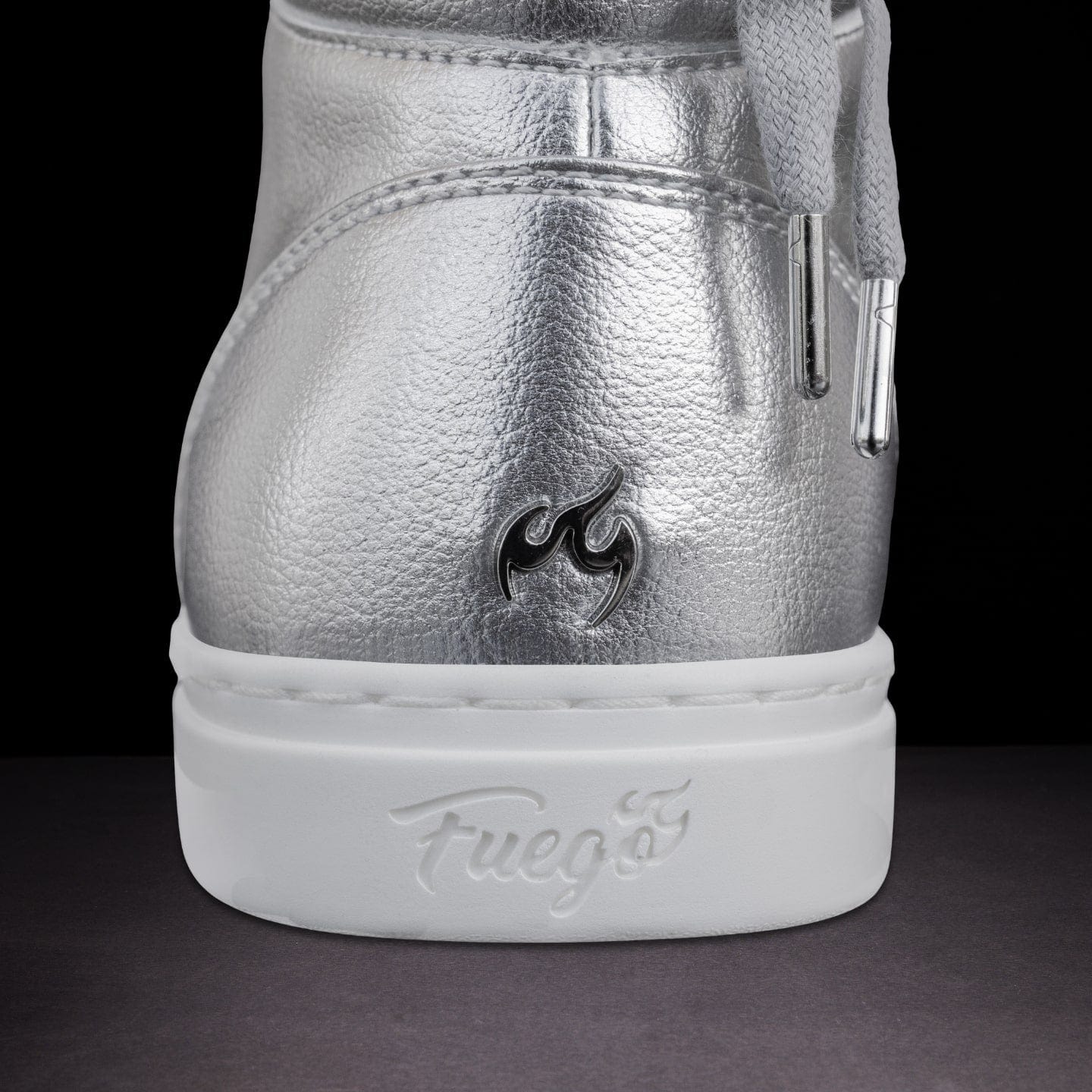 Silver High Top | Fuego Shoes