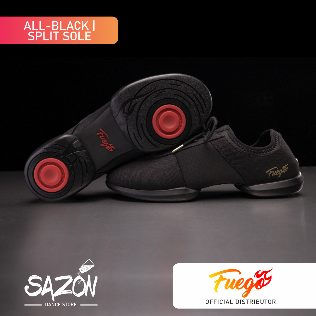 All Black Split Sole | Fuego Shoes