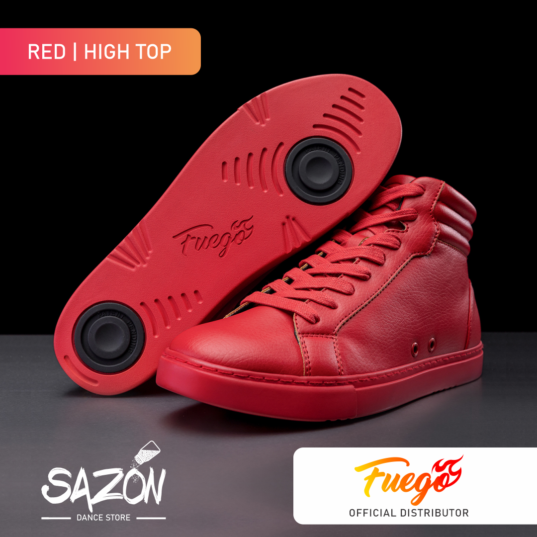 Red High Tops | Fuego Dance